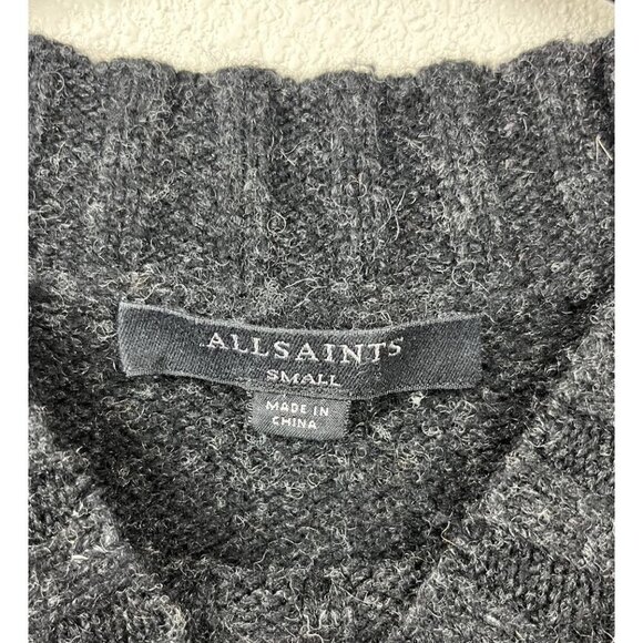 All Saints Women’s Siddons Jumper Wool Blend Knit Sweater Size Small - Picture 4 of 7